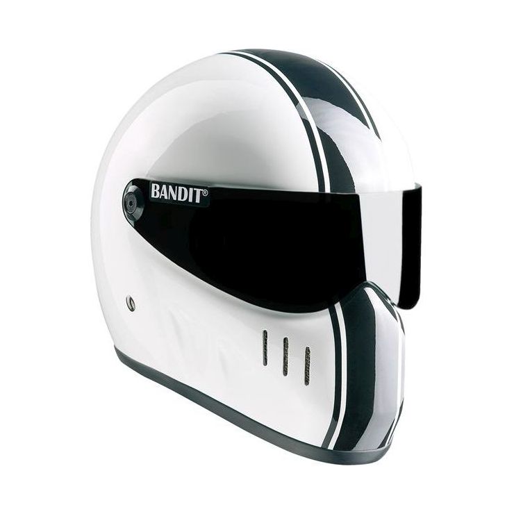 Bandit XXR Motorcycle Helmet - Classic White - Moore Speed Racing